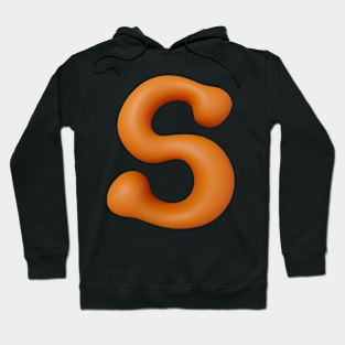 Liquid Type Letter S Hoodie